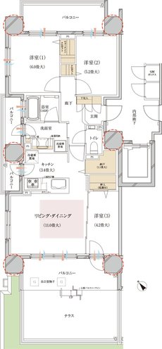 ブランズ豊平学園前 間取り At type