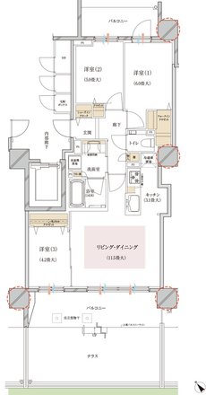 ブランズ豊平学園前 間取り Bt type