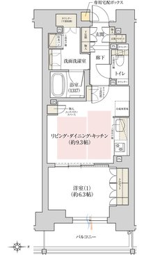 ジオ京都堀川三条 間取り D type