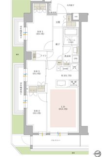 オープンレジデンシア北綾瀬プロジェクト 間取り Agタイプ(北綾瀬コート)