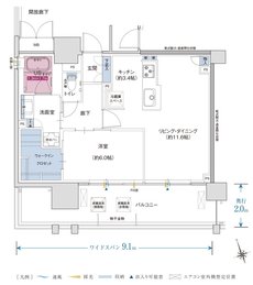 ザ・プレミアム長崎駅前 間取り Aタイプ