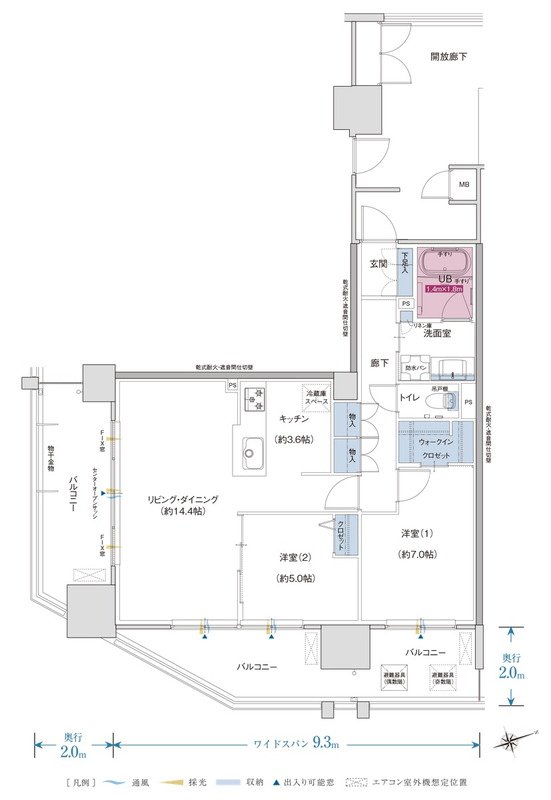 ザ・プレミアム長崎駅前 間取り Bタイプ