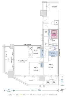 ザ・プレミアム長崎駅前 間取り Bタイプ