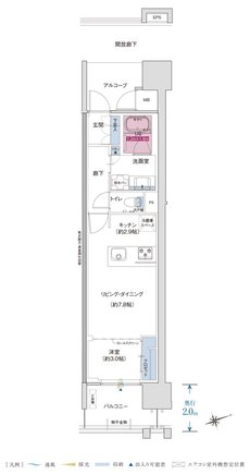 ザ・プレミアム長崎駅前 間取り Hタイプ