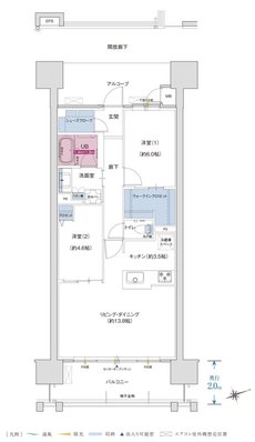 ザ・プレミアム長崎駅前 間取り Dタイプ