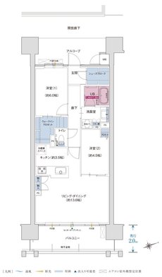 ザ・プレミアム長崎駅前 間取り Fタイプ