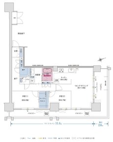 ザ・プレミアム長崎駅前 間取り I1タイプ