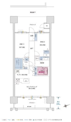 ザ・プレミアム長崎駅前 間取り P1タイプ