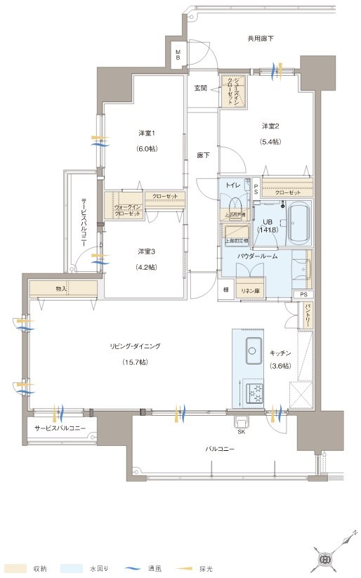 アーバンパレス博多グロウサイド 間取り A type（Menu1）