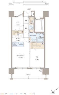 アーバンパレス博多グロウサイド 間取り D type（Menu2）