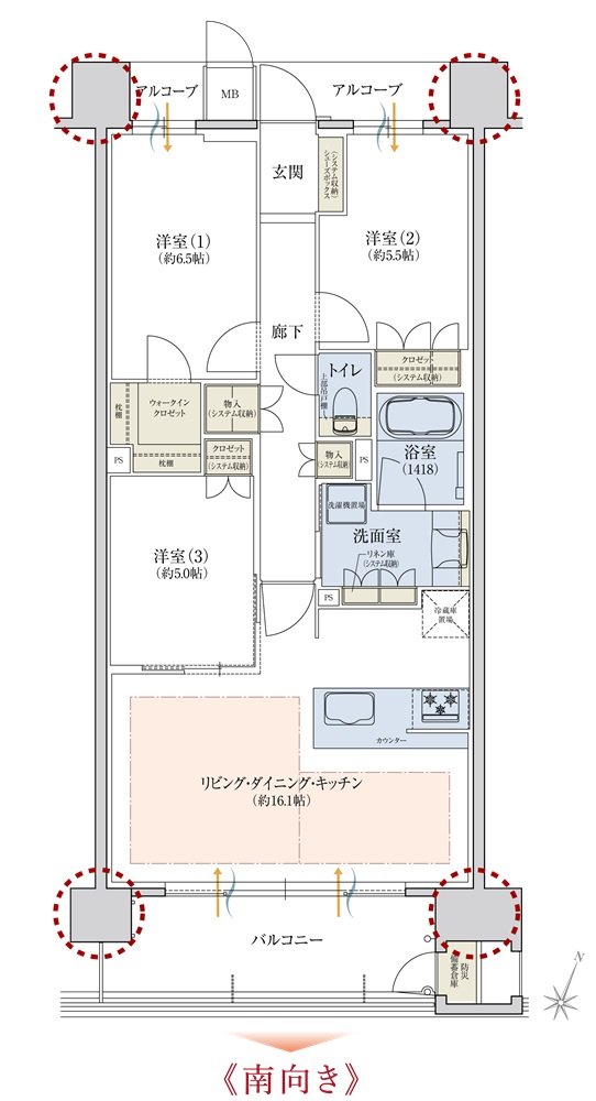 レ・ジェイド千里藤白台３丁目 間取り B-1 TYPE