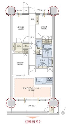 レ・ジェイド千里藤白台３丁目 間取り B-1 TYPE