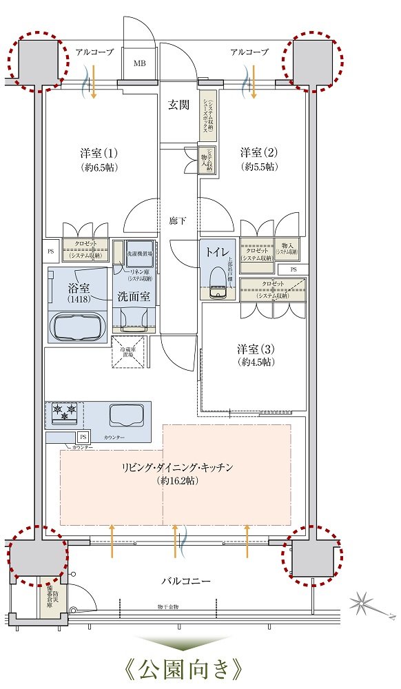 レ・ジェイド千里藤白台3丁目 間取り M TYPE