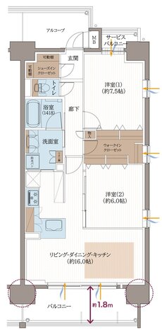 リベール東加古川駅前通り 間取り C-4type