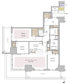 ジオタワー大阪十三 間取り SAタイプ（13階）