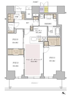ジオタワー大阪十三 間取り SIタイプ（12階）