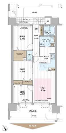 パレ・ロワイヤル加古川粟津 間取り B type