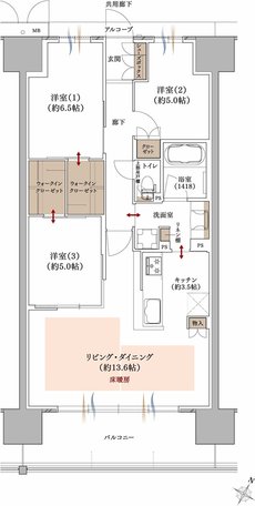 プラネスーペリア グラン大津瀬田 間取り H TYPE MENU PLAN4