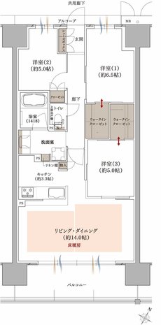 プラネスーペリア グラン大津瀬田 間取り I TYPE MENU PLAN4