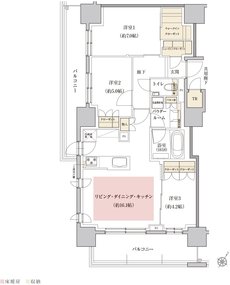 プレミスト札幌環状通東ステーションサイド 間取り G TYPE