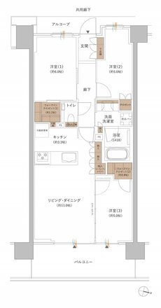 ジオ板橋大山 間取り N1タイプ