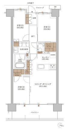 ジオ板橋大山 間取り N8タイプ