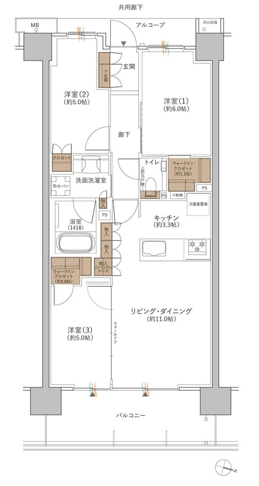 ジオ板橋大山 間取り N9タイプ