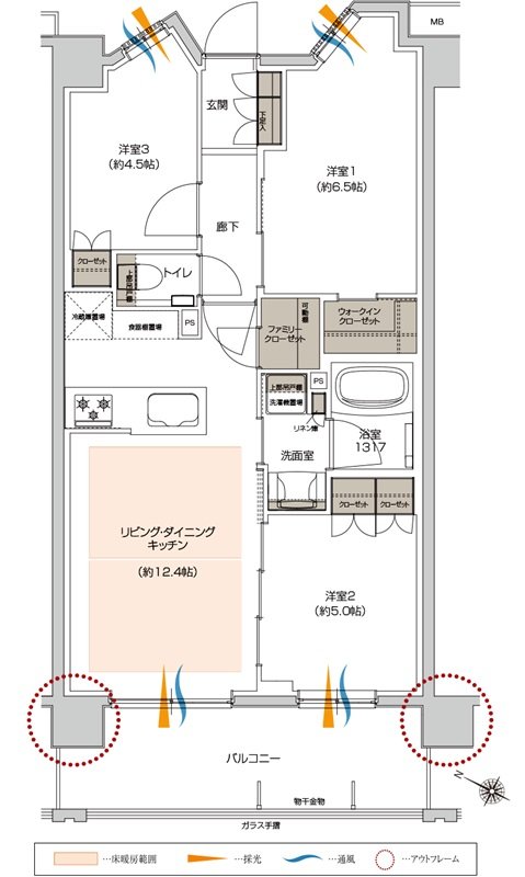 プレシス浦和美園 間取り Dタイプ