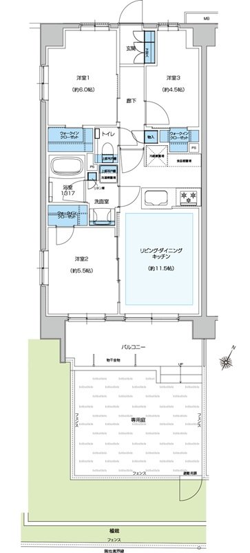 プレシス浦和美園 間取り Ggタイプ