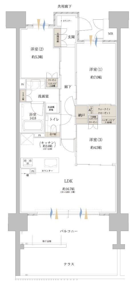 Tステージ 豊田四郷 レガリア EAST 間取り Kt type