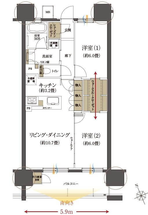 クレアホームズ上の橋 間取り C TYPE