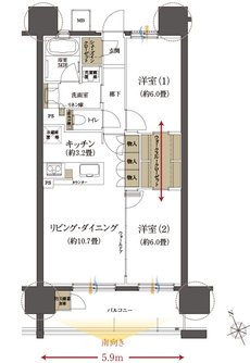 クレアホームズ上の橋 間取り C TYPE