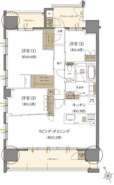 クレアホームズ上の橋 間取り A TYPE MENU2