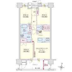 クレアネクスト尾ノ上レジデンス 間取り C type