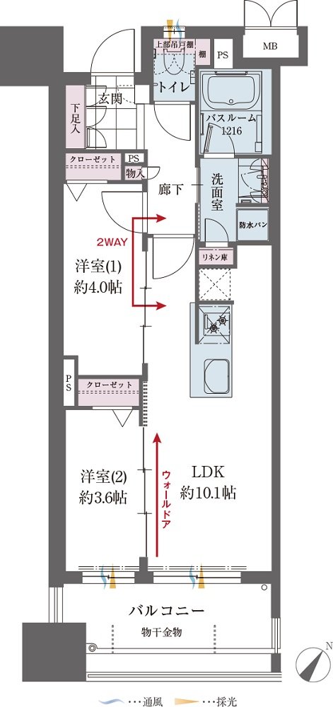 ファーネスト桜町通りタワー 間取り C TYPE