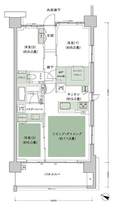シティテラス登戸 間取り N type