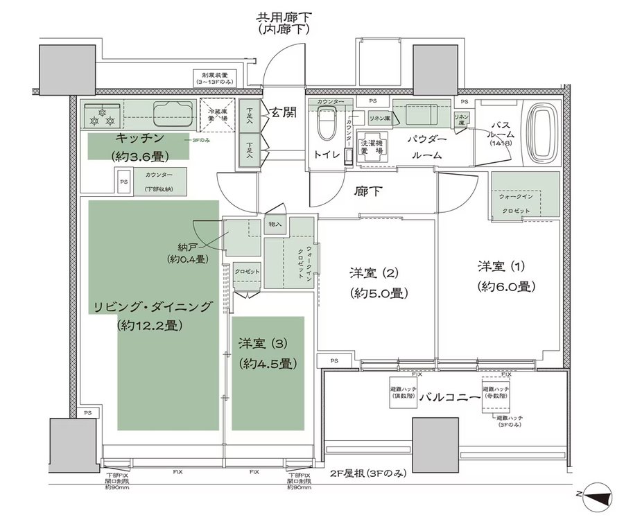 シティタワー札幌すすきの 間取り A_標準 type