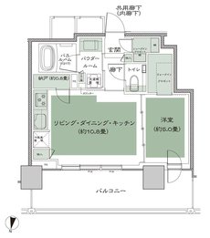 シティタワー札幌すすきの 間取り H_標準 type