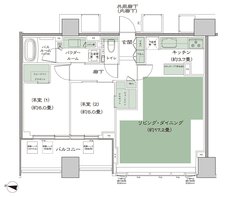 シティタワー札幌すすきの 間取り A__LD拡大 type