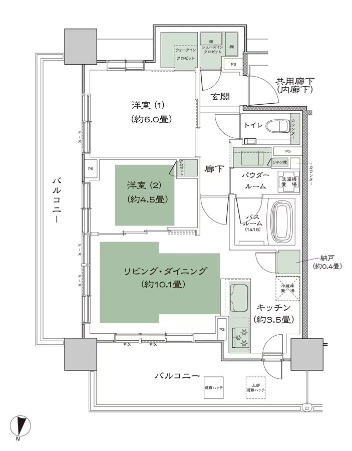 シティタワー札幌すすきの 間取り Db_標準 type