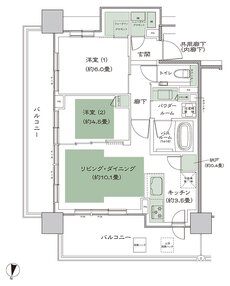 シティタワー札幌すすきの 間取り Db-標準 type