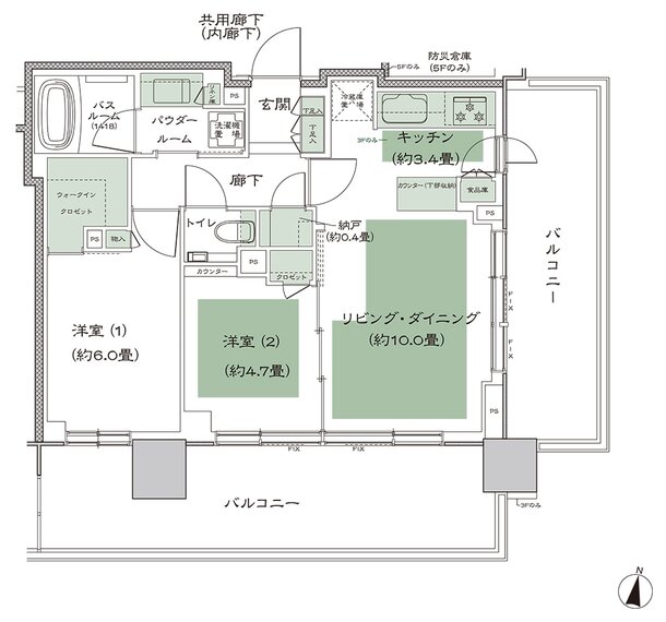 シティタワー札幌すすきの 間取り G-標準 type
