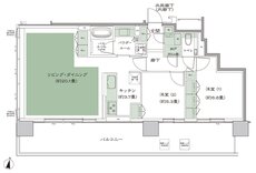 シティタワー札幌すすきの 間取り J-LD拡大 type