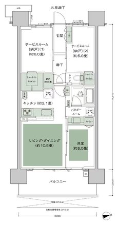 シティテラス尼崎 間取り B2 type
