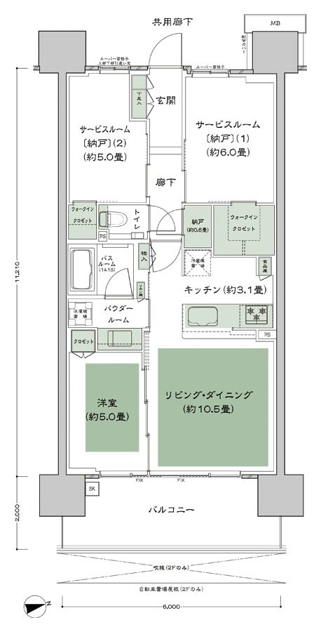 シティテラス尼崎 間取り B4 type