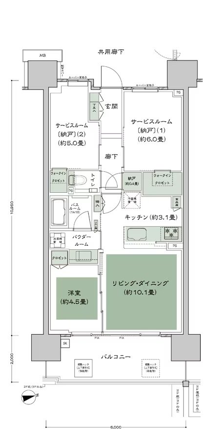 シティテラス尼崎 間取り C5 type