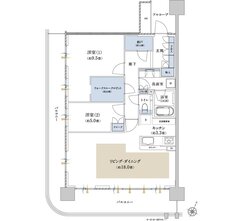 パークホームズ仙台中央 間取り Jタイプ MENU2