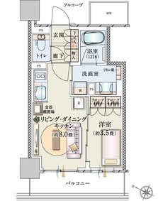 パークホームズ仙台中央 間取り Aタイプ