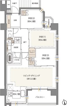 ザ・ライオンズ西川口 間取り I2 type