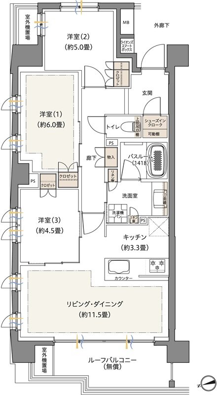 ザ・ライオンズ西川口 間取り A1 type